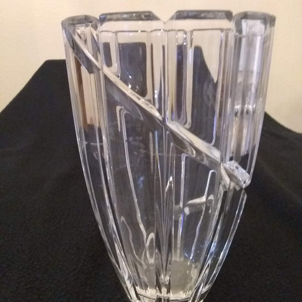 Mikasa Crystal Cut Vase.